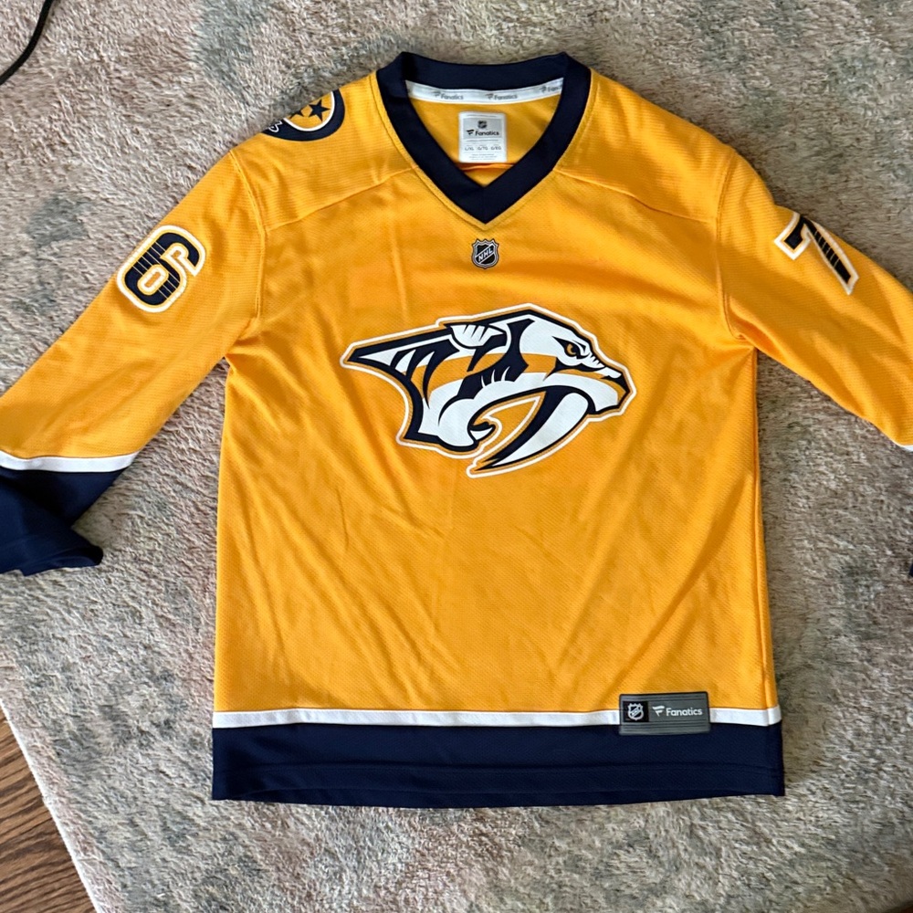 Nashville Predators Jersey youth Large XL Yellow PK Subban #76 Hockey NHL